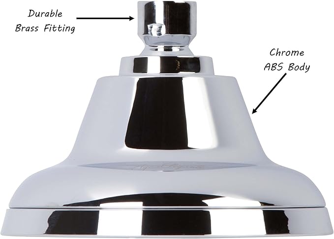 Massaging Shower Head High Pressure - Massage Rain Showerhead With Boosting Mist For Low Flow Showers And Adjustable Water Saving Nozzle, 1.8 GPM - Chrome & California Certified