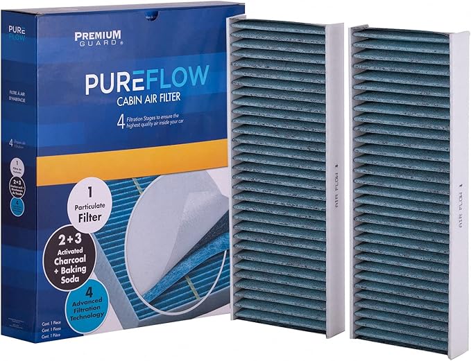 PureFlow Cabin Air Filter PC5764X | Fits 2005-2020 Nissan Frontier, 2005-2012 Pathfinder, 2005-2015 Xterra, 2005-2009 Pickup, 2014-2015 NP300, 2009-2012 Suzuki Equator