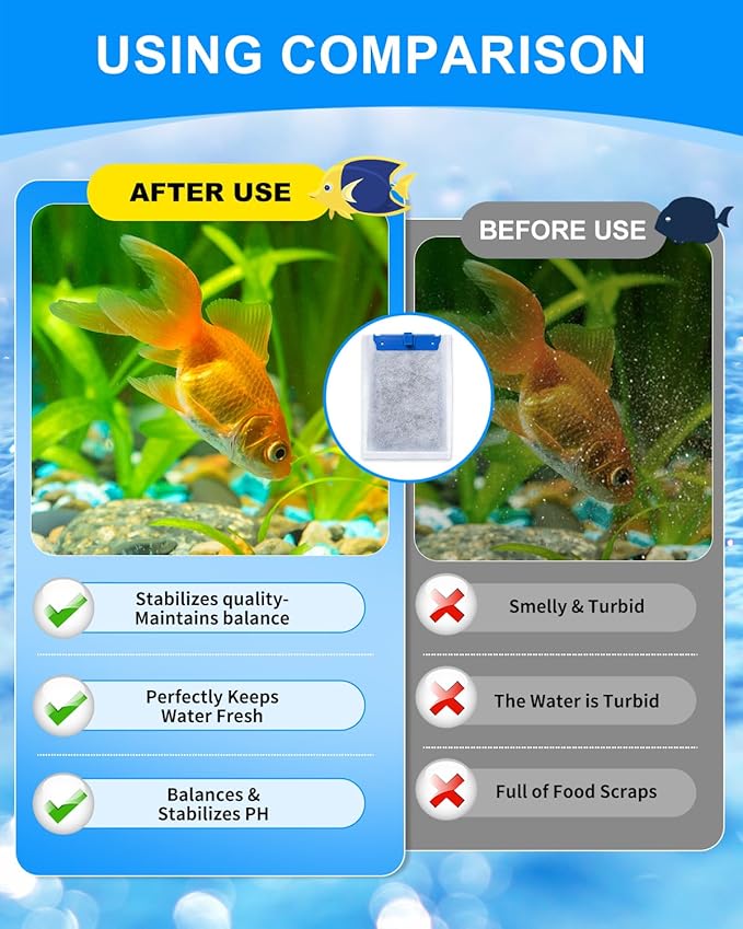 10 Pack Super Upgraded Medium Filter Cartridges with 5-Layer Filtration for Deep Clean Compatible with Tetra Whisper Bio-Bag Filter Cartridges Medium for Aquariums 10i IQ10 PF10