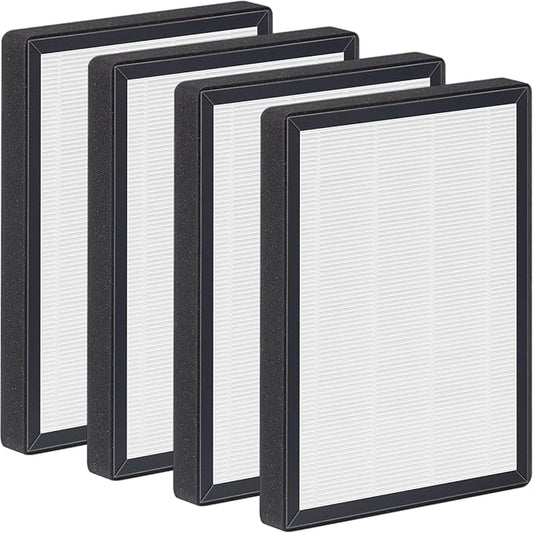 ProHEPA 9000 True HEPA Replacement Filters Compatible with VEVA ProHEPA 9000 Puri-fiers, 4 pack H13 True HEPA Filters & 4 Activated Carbon Pre-Filters