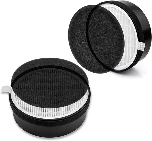 LV-H132 Replacement Filter for LEVOIT Air Purifier Replacement Filter LV-H132-RF, Funmit 3-in-1 H13 True HEPA Filter Replacement, 2 Pack