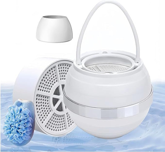 Upgrade Bath Filter For Tub-Advanced 15-Stages Filtration Bathtub Water Filter【Reduce 99% Heavy Metal & Chlorine】Hard Water Softener for Health of Sensitive Skin, Body, Hair, BPA-Free, Easy to Install