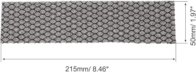 PATIKIL 8.5" x 2" x 0.2" Air Conditioner Foam Filter, 3 Pack Air Filtering Replacement Washable Reusable for Air Conditioning Purifiers, Black