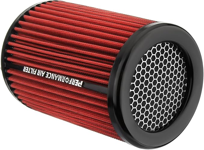 Dromedary Red 3 3.5 4 inch Universal Cold Air Intake Filter 76mm 89mm 101mm