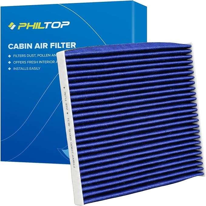 PHILTOP Cabin Air Filter, CF10133 Replacement for Toyota Corolla 2002-2008, Matrix 2003-2008, Premium Cabin Filter with Activated Carbon Filter