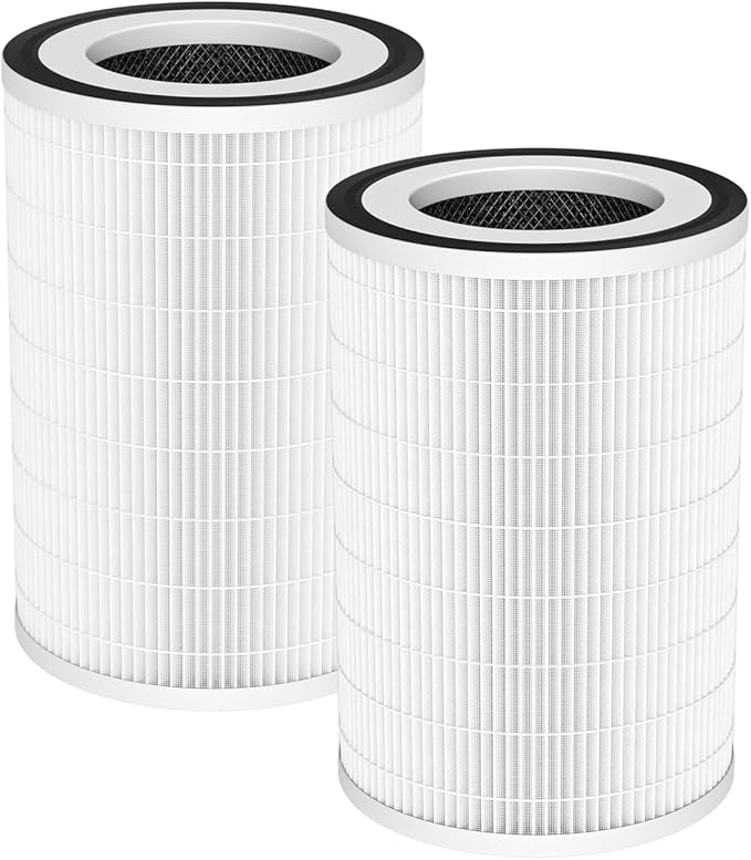 H13 Ture HEPA Filter for Afloia KILO Air Purifier Filter Replacement for KILO Plus, KILO Pro, MIRO, MIRO Pro, MORENTO MR-Kilo, Kalo, 3-Stage Filtration for Pets, Smoke, Dust, Odor, 2 Pack