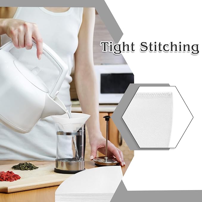 10" Fryer Oil Filter 75pcs Non Woven Cooking Oil Filter Grease Filters for Deep Fryer Maple Syrup Filter Cones White Beeswax Filters for Hotels Restaurants Cafes Food Trucks Kitchens