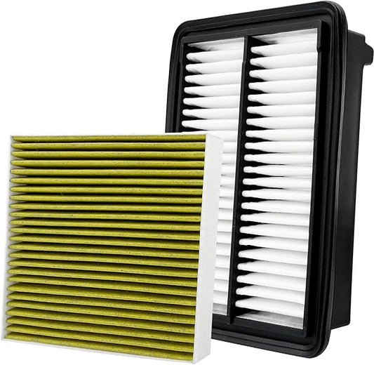 2PCS Cabin Engine Air Filter Kits Fits for CR V CRV CR-V Hybrid 2.0L 2023-2025, Accord Hybrid 2.0L 2023-2025,Civic Hybrid 2.0L 2025, Replacement for CF11182, 80292-TF0-G01, 172206MAJ01