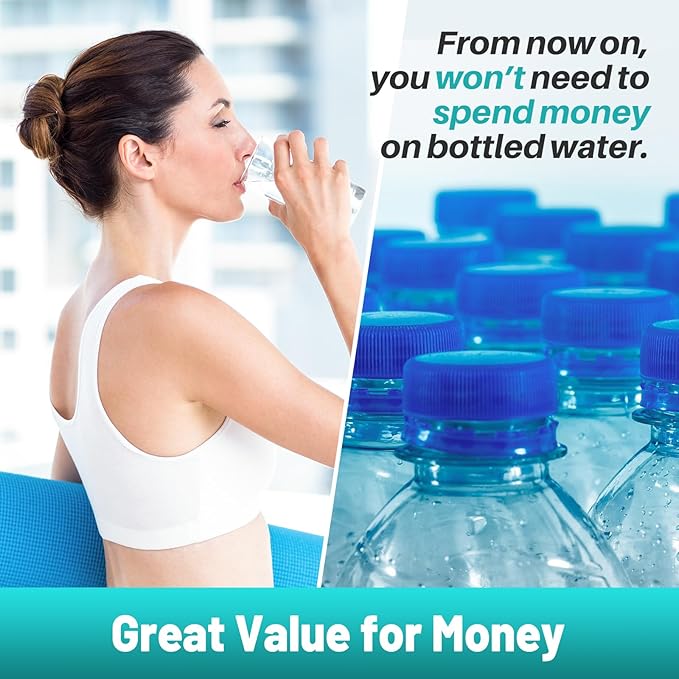 ICEPURE PLUS RWF5200B NSF/ANSI 53 Certified Refrigerator Water Filter Replacement for GE XWF(Not XWFE) GBE21 GDE21 GDE25 GFE24 GFE26 GNE21 GNE25 GNE27, 3PACK