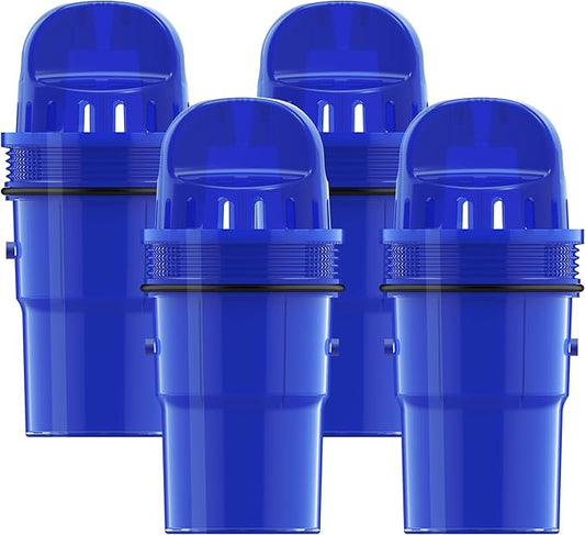 4 Packs Pitcher Water Filter Replacement for All PUR®, PUR® Plus Pitcher and Dispenser Filtration Systems, CRF950Z, PPF951K, PPF900Z, NSF Certified, AQUA CREST