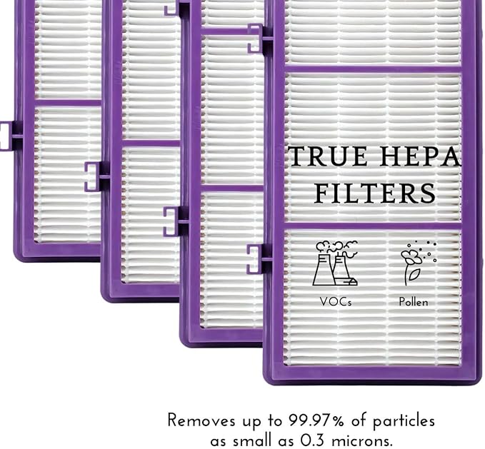 Nispira HAPF300AP AER1 Performance Plus Filters for Holmes HAPF30AT Air Purifier HAP242-NUC HAPF300AP-U4 4 HEPA Replacement 4 Carbon Pre Filter Replacement