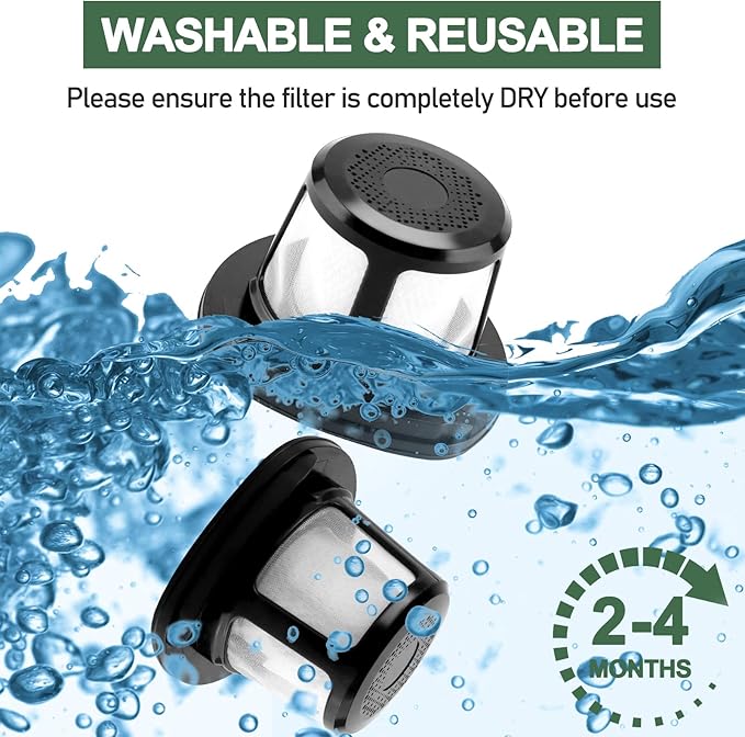 3061 3079 Filter Replacement for Bissell PowerLifter Pet Filter and Adapt Ion Filter, Compatible with 2286 2286A 2482 3079 2387, Compare to Part #1616323 1616322 1617684 (4 Pack) LUXRILIX