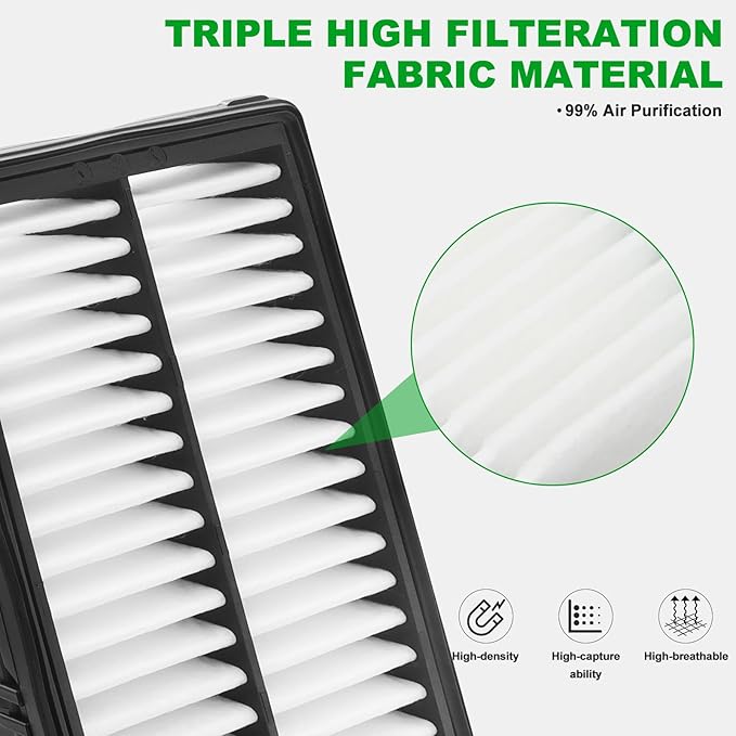 Comb Engine Cabin Air Filter for Hyundai Tucson 2009 2008 2007 2006 2005