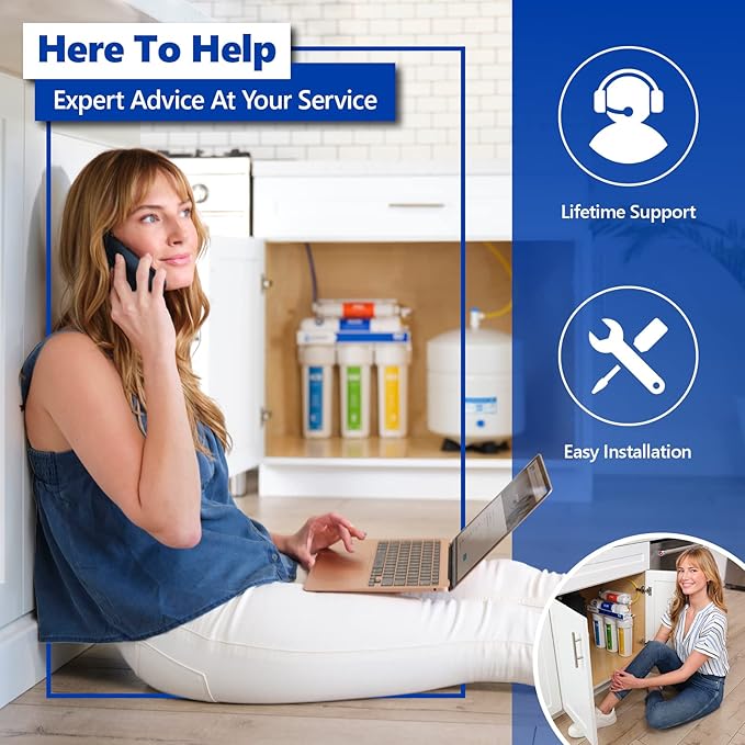 Express Water – 4 Pack Sediment Water Filter Replacement – 5 Micron, High Capacity – 10 inch – Under Sink and Reverse Osmosis System Filters (Model: FLTSED0504)