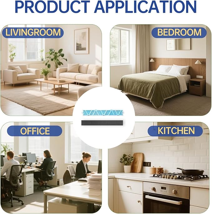 6-Pack MAC-408FT-E Replacement Filter and 6-Pack Carbon Filter Compatible with Mitsubishi Electric MAC-408FT-E MSL-GL15NA Air Conditioner Filter