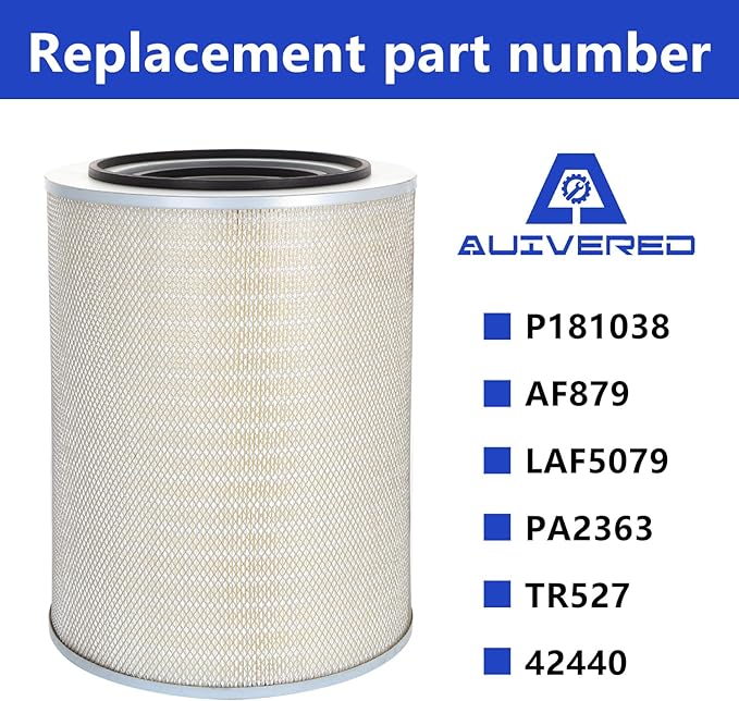 P181038 Dust Collector Engine air Filter - Fit for Wynn Enviromental, Grizzly, Harbor Freight, Jet Vortex, HF Dust Collectors and Heavy Duty Trucks -Replaces AF879 LAF5069, LAF5079 PA2363 42440 TR527