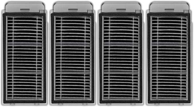 (4 Pack) X50 Ultra Replacement HEPA Filters Compatible with Dreame X50 Ultra/ L50 Ultra/ L40S Pro Ultra/ X50 master/Mova V50 Ultra Robot Vacuum Cleaner, Filter Kit, Filters Accessories Kit