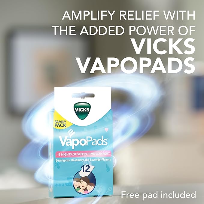 Vicks 3-in-1 SleepyTime Humidifier, No. 1 Brand Recommended by Pediatricians*. Cool Mist Humidifier with Night-Light, and Essential Oil Diffuser for Baby and Kids rooms. Visible Cool Mist, White.