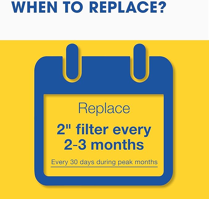 Aerostar 14x20x2 MERV 8 Pleated Air Filter, AC Furnace Air Filter, 4 Pack (Actual Size: 13 1/2" x 19 1/2" x 1 3/4")