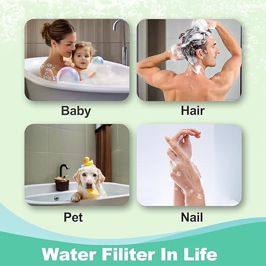 Bath Filter, Bath Water Filter for Tub Faucet, Heightened Version Kinder Filter with Overflow Guard, Hard Water Softener for Bathtub, Removes Chlorine Fluoride, Enhances Skin, Hair, Nails Health