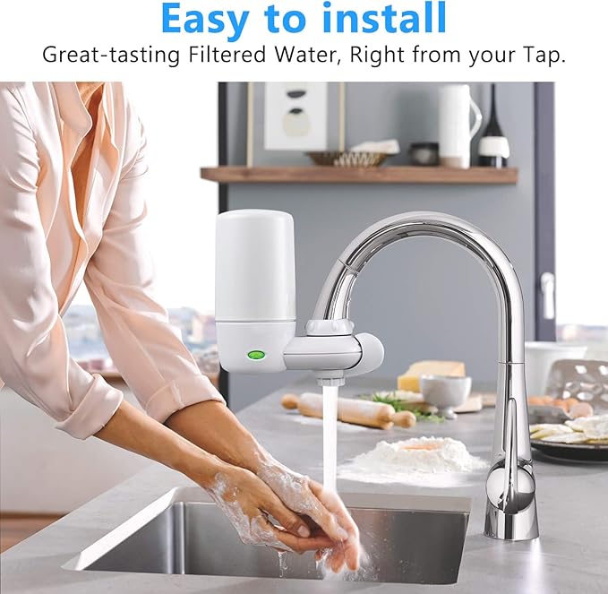 Faucets Filter Cartridge BPA Free, Replacement for Brita® Faucet Filter - Chrome(3pack)