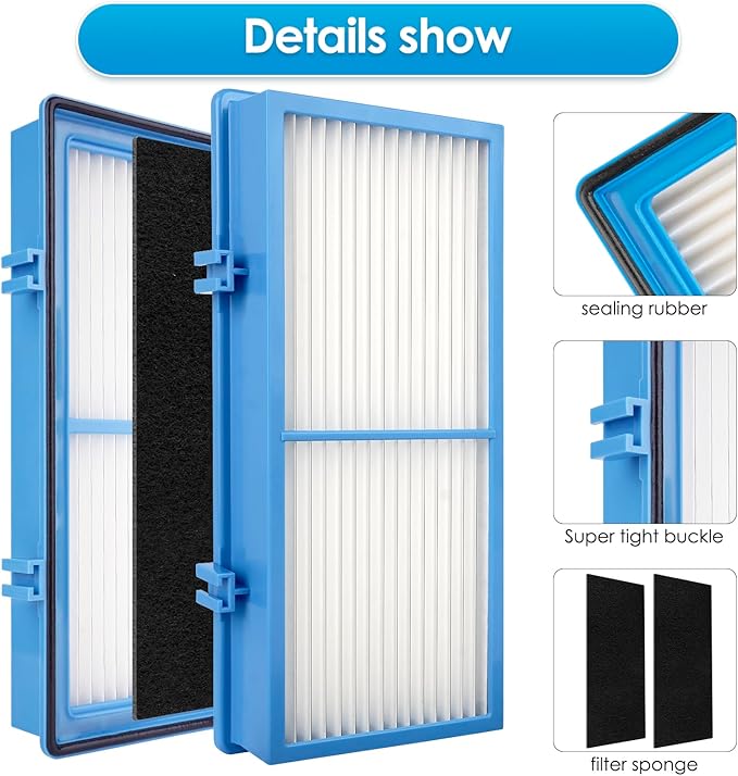 (15 Pack) AER1 Filter 5 HEPA Filters + 10 Carbon Booster Filters Compatible With Holmes AER1 Type Total Air Filter, HAPF30AT And HAP242-NUC, Replacement HEPA Filter Kit