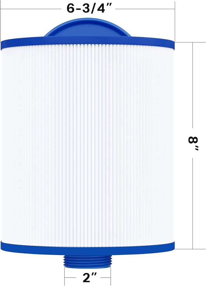 Cryspool® 06045 Filter Compatible with Artesian Spas, Tidal Fit Swim 06-0006-12, 06-0005-12, 6CH-502, PAS50SV-F2M, FC-0311, 50 Sq. Ft Spa Filter Cartridge, 2 Pack