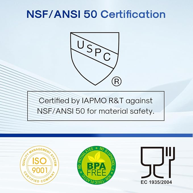 ICEPURE 20" x 4.5" Whole House Pleated Sediment Filter for Well Water,Remove Rust,Chlorine, Replacement Cartridge for ECP5-BB, AP810-2, HDC3001, SPC-45-1005, CP5-BB, ECP1-20BB, S1-20BB,R30-20BB,2Pack