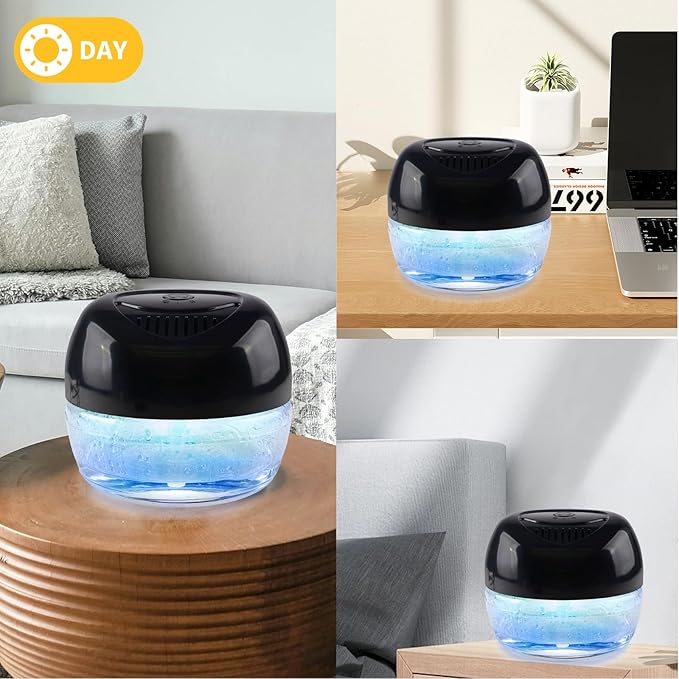 Purifier Air Washer, Air Fresher Aroma Diffuser for Home, Office, Air Purifier with Night Light (Black)