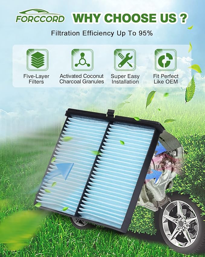 Cabin & Engine Air Filter Fit for Mazda 3 (2019-2025 2026), CX-30 (2019-2025 2026), CX-50 (2023-2025 2026) Activated Carbon Cabin Filter Replacement BDTS61J6X PAH9-13-3A0A Car Accessories