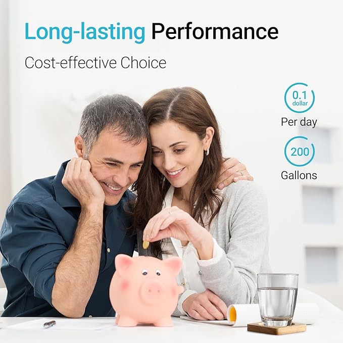 Replacement for All Waterdrop Pitcher and Dispenser Filtration Systems, Fits Waterdrop WD-PF-01A Plus, Reduces PFAS, PFOA/PFOS, Chlorine, Last Up to 200 Gallons (Pack of 4), AQUA CREST