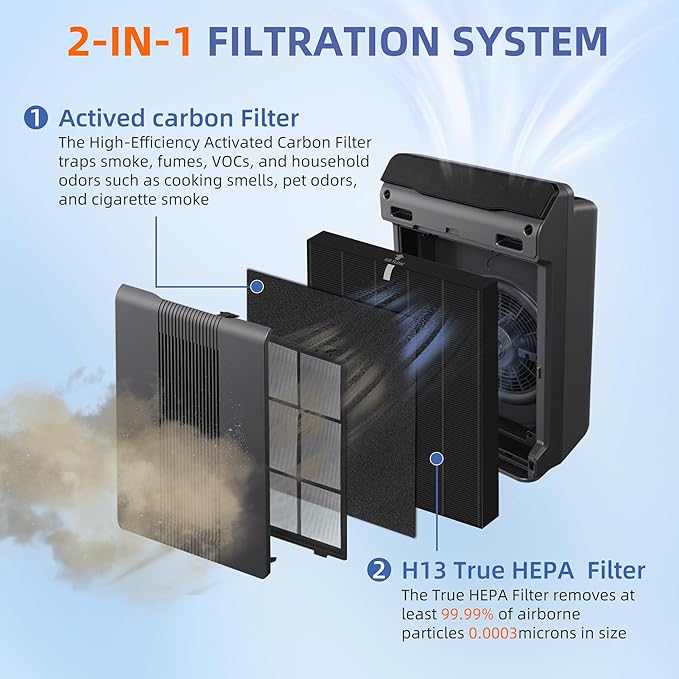 115115 HEPA Smoke Remover Replacement Filter A for Winix Plasmawave Air Purifier C535 5300 5300-2 6300 6300-2 P300 AM90 C909 9800,H13 True HEPA Size 21 Filters,4 Pack,Black