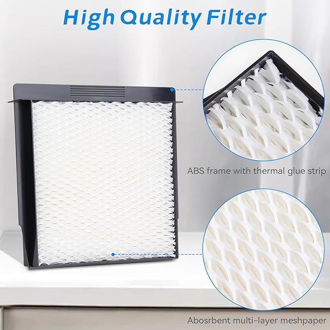 1040 Humidifier Filter for Aircare Essick Bemis MoistAir Humidifier - Replacement Wick Fit Models B40 3D6-100 5D6-700 7D6-100 D46-720 E27-000 E35-000 CM330 B23-810 MA0300 MA-0500 (2 Pack)