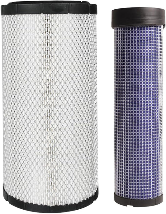 P828889 P829333 Air Filters Set Replace 110-6326 -110-6331 46562-46569 AT171853-AT171854 222421A1-222422A1 RS3544-RS3545 Fits for Donaldson, Caterpillar Cat Backhoe, Wix, John Deere, Case and Baldwin