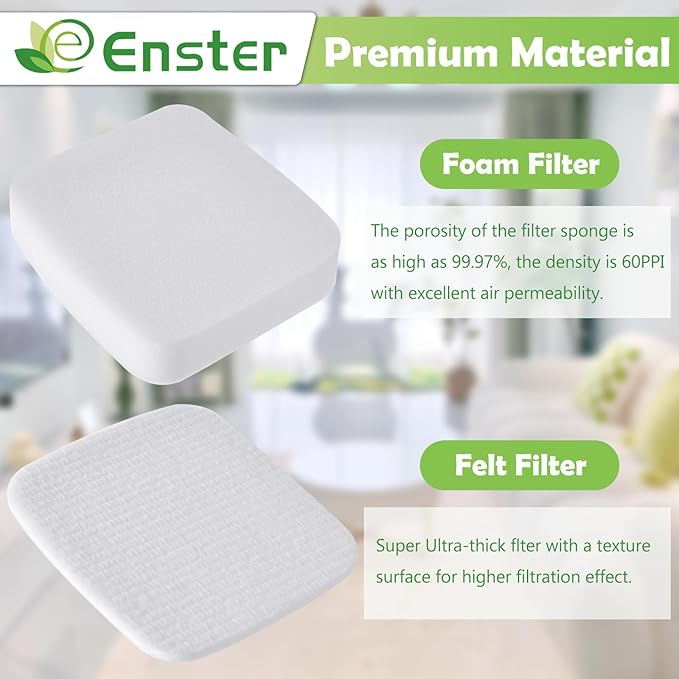 Filters Replacement for Shark Performance Lift Away UV850 UV900 DuoClean PowerFins Upright Vacuum,3 Foam & 3 Felt Filter Kit, Compare to Part #XFFK602UKT (Not Fit LA502, LA322 Vacuum)