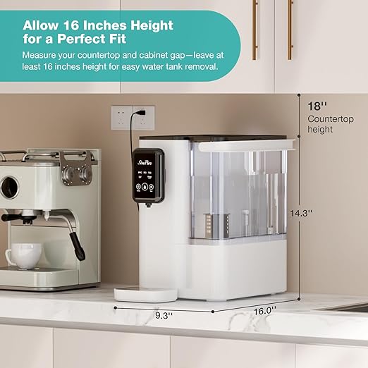 SimPure Y9T Countertop Reverse Osmosis Water Filter, Near Zero TDS 300 GPD 6 Stage Purification, RO Water Filtration System, Super Fast Filtering Portable Water Purifier