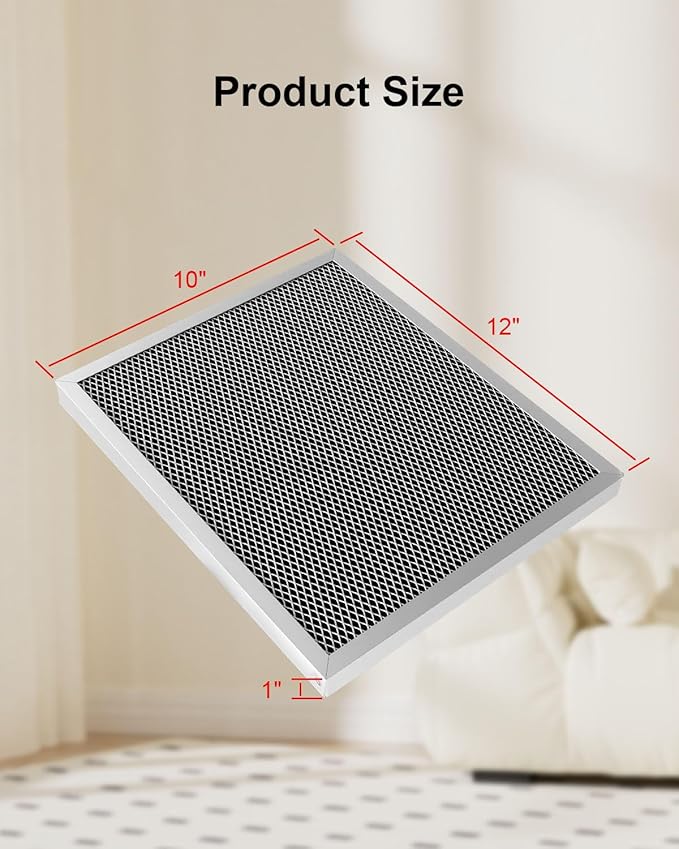 Washable Dehumidifier Filter Fits for AprilAire Whole-House Dehumidifiers Models 1830 1850 1852 and Ventilation Models 8191 8192 Replace 5443, MERV 8 Replacement Filter 10x12x1(Pack of 2)