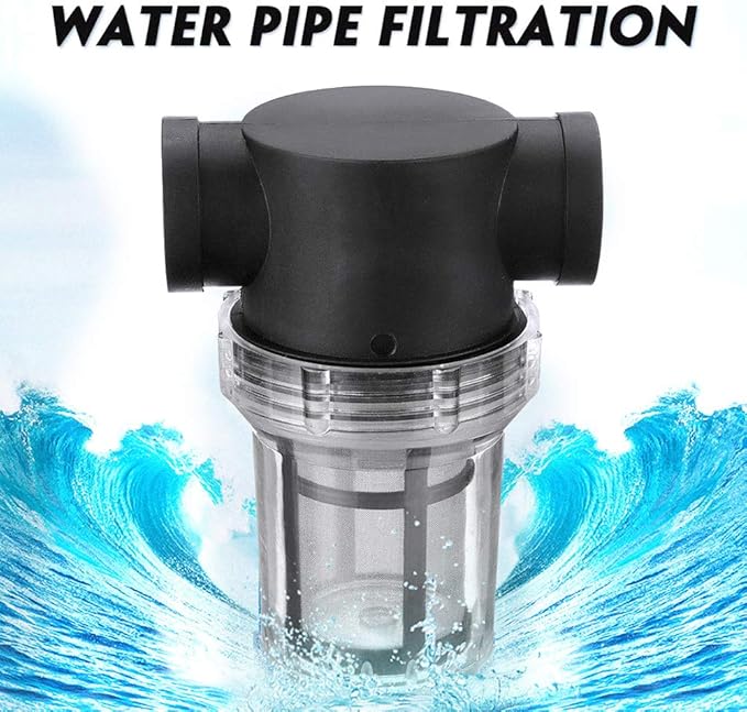 1Pcs Garden Pond 1 inch Inline Mesh Strainer Water Pump Filter Irrigation High Flow Pipeline Filter Garden Interface Strainer(Size:40 mesh)