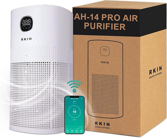 Smart Air Purifier - Large Room Air Purifier with PM2.5 Monitor, WiFi & App Control for Pet Hair, Odors, Pollen & Smoke for Home, Covers Up to 663 Ft², Auto, Turbo, and 29.5db Sleep modes
