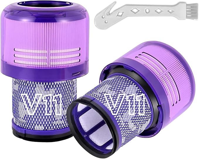 Dyson V15 Filter, 2-Pack Premium True HEPA Replacement Filters Compatible with Dyson V15 Detect, V15 Detect Absolute, V15 Submarine, V15 Detect Filter, V11 Animal Filter, V11 Filter, Part no 970013-02