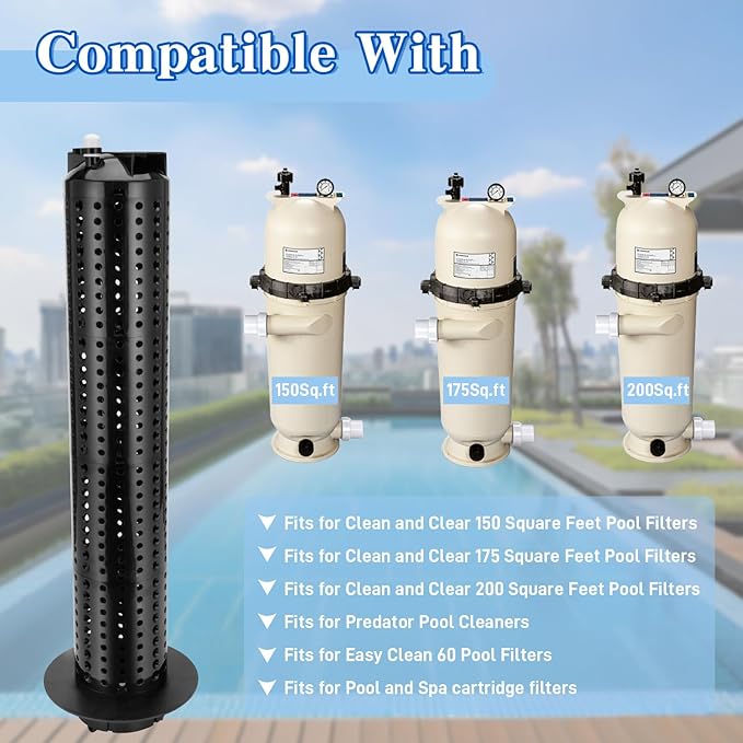 59053800 Center Core Fit for Clean and Clear Pool Filter 150, 175 and 200 sq. ft. Pool and Spa Cartridge Filter EC-160353 EC-160355
