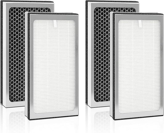 MA40 Replacement Filter Compatible with MA Air Purifier 40 Series MA40 MA40W MA40B,3-In-1 Filtration System of MA40,H13 True HEPA Filter with Activated Carbon Filter,4 Pack