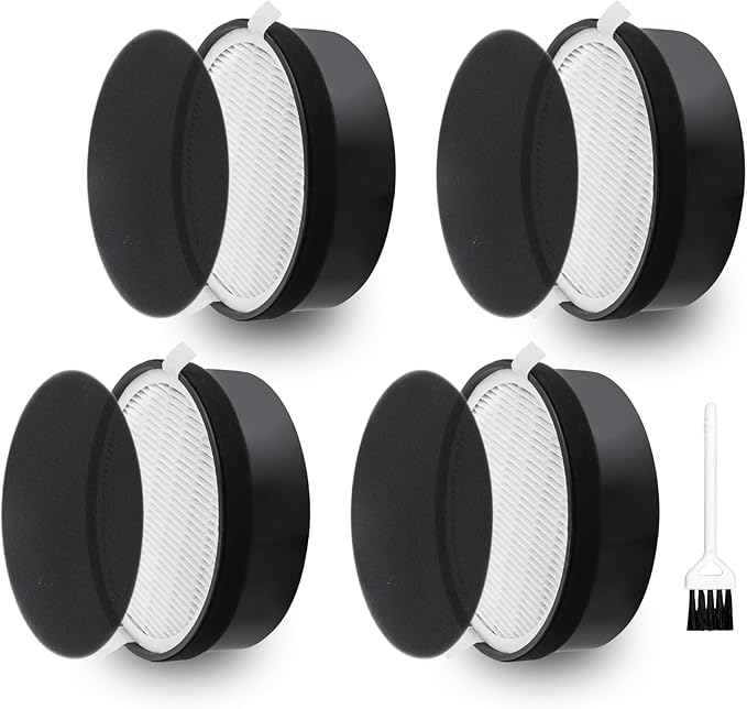 Improvedhand LV-H132 Filter Replacement for LEVOIT LV-H132 Air Puri-fier, 3-in-1 Pre, H13 True HEPA and Activated Carbon Filtration System, Replace LV-H132-RF - 4 Pack,By Improvedhand