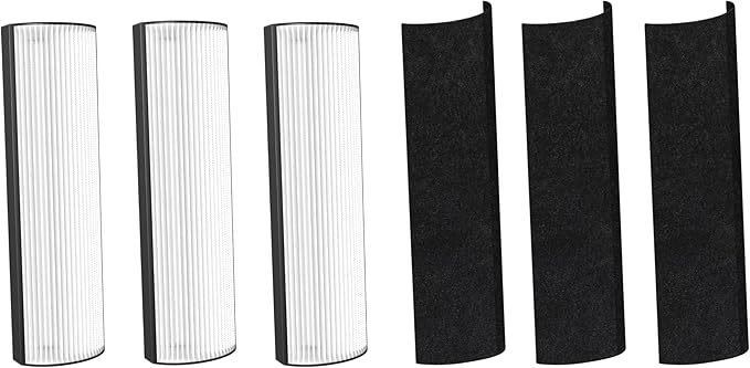 2-in-1 True HEPA Replacement Filter PETWRFIL For Pure Enrichment PureZone Elite 4-IN-1 Tower Air Purifier PEAIRTWR. 3 Packs