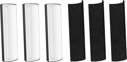 2-in-1 True HEPA Replacement Filter PETWRFIL For Pure Enrichment PureZone Elite 4-IN-1 Tower Air Purifier PEAIRTWR. 3 Packs
