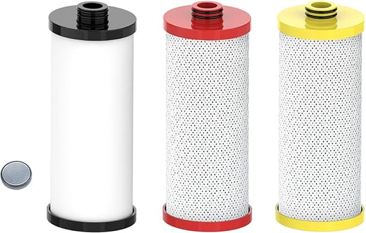 Waterspecialist WS852 Replacement for Aquasana® AQ-5300R Under Sink Water Filter, Aquasana® Filter Replacement, 600 Gallons, Reduce 99% of Chlorine, Taste and Odor, 3 Filters