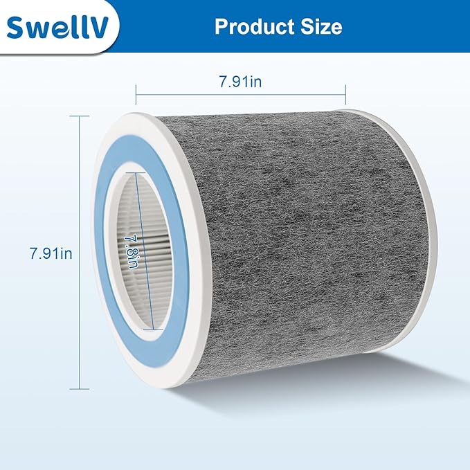 HP102 Replacement Filter, Compatible with Shark HP102 & HP102PET & HC452 & HP132 & HC450 & HC451 & HC455, Compare Part #HE1FKPET, HE1FKBAS（1 Pack）