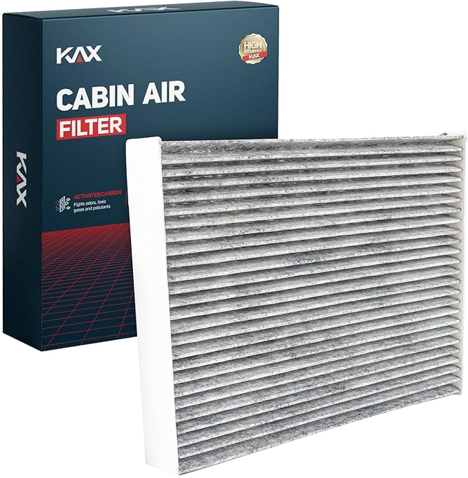 KAX Cabin Air Filter, CF11174 Replacement for Fusion MKZ 2010 2011 2012, Milan 2010 2011, w/Activated Carbon Passenger Compartment Air Filter, Filter Up Dust Pollen