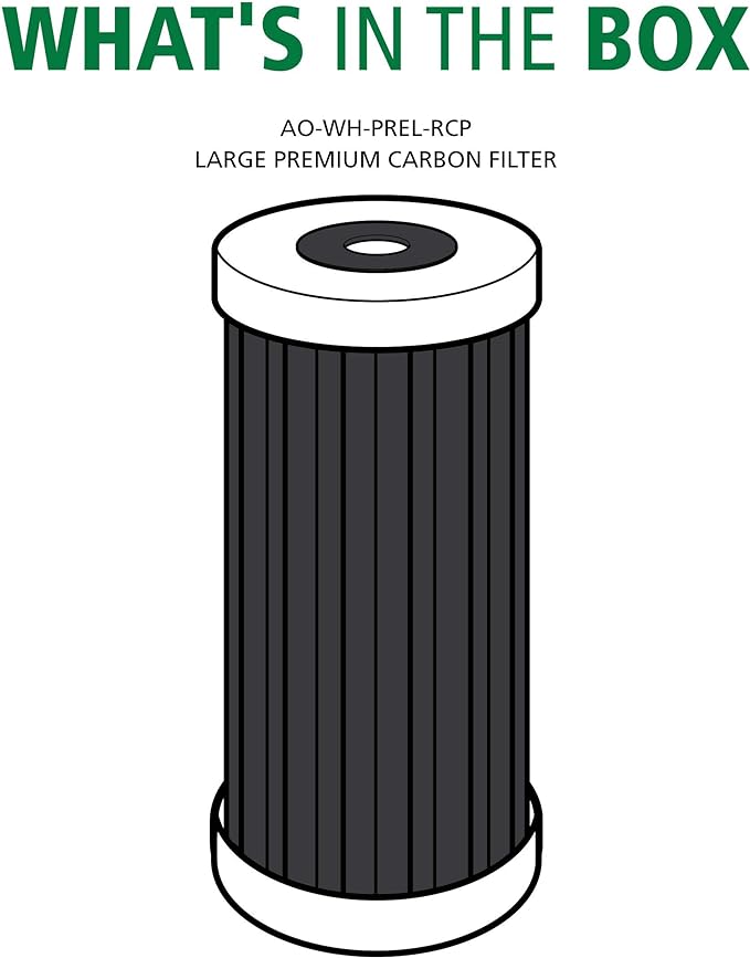 AO Smith 4.5"x10" 5 Micron Carbon Sediment Water Filter Replacement Cartridge - For Whole House Filtration Systems - AO-WH-PREL-RCP