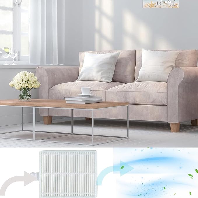 14 Pack Accessories Kit for iRobot Roomba Essential Series Q052-Vac2 105 Q0120 Y0140 Y0110 Q011 Robot Vacuum Cleaner,2 Roller Brush＆8 Side Brushes＆4 Hepa Filters (14 Packs)